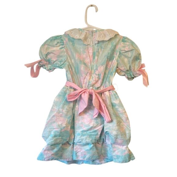 Vintage Isabella Pastel Tiered Skirt Ruffle Dress - Picture 2 of 7